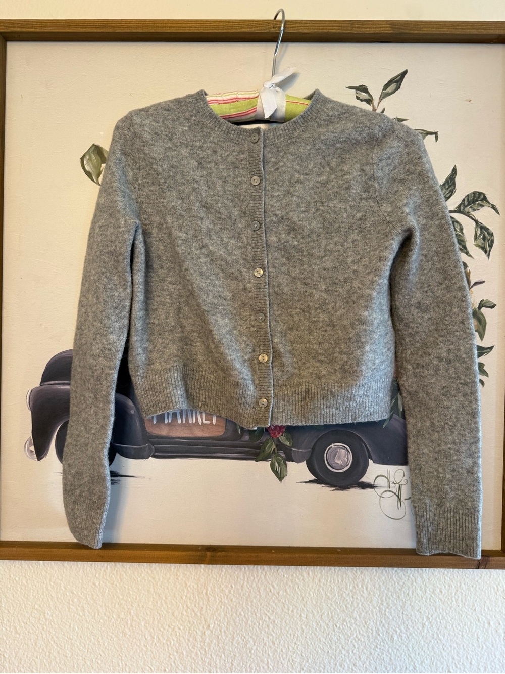 Abercrombie & Fitch Gray Button-Front Wool Blend Cardigan S - Picture 1 of 6